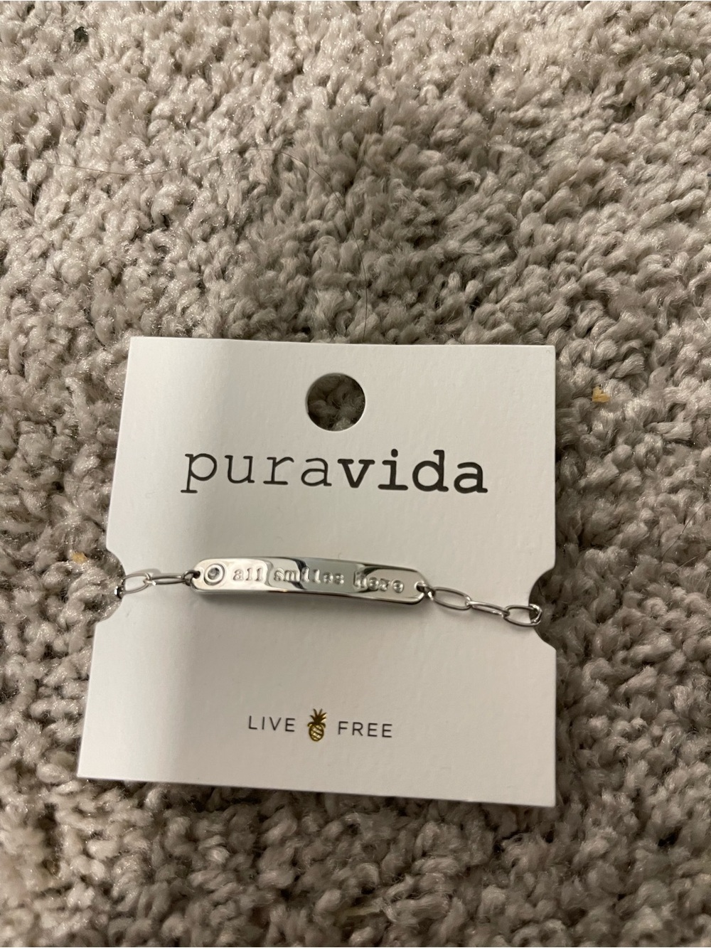Pura Vida Silver Bar Bracelet